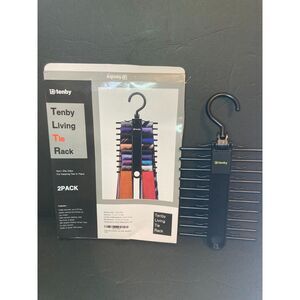 Tenby Living Tie-Hanging Rack- Holds 10 + Ties Securely!- 1 Rack